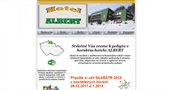 Desktop Screenshot of hotelalbert.cz